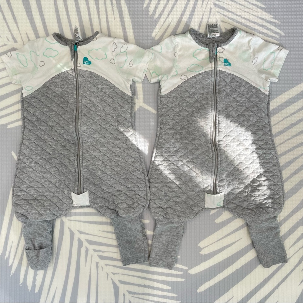 Two - Love To Dream™ Organic Sleep Suit 1.0 TOG Dreamer White